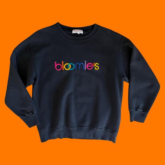 Bloomingdale's Sweaters - 90's vintage faded black bloomie's sweatshirt MEDIUM bloomingdale's